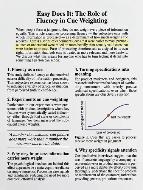 Processing Fluency